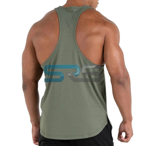 เสื้อกล้ามผู้ชายขายดี ระบายอากาศได้ดี ไซส์ใหญ่ ผ้าถักลูกไม้ สไตล์ไฮสตรีท โพลีเอสเตอร์/คอตตอน สำหรับออกกำลังกาย - Product Image 4