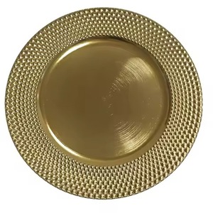 Assiette de présentation classique en laiton, accessoire décoratif pour la table, idéale pour les banquets, mariages, restaurants, hôtels et la décoration de la salle à manger à domicile. - Product Image 6