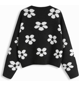 Sudadera con Capucha Floral para Mujer, Tejido Suave y Cómodo, Estilo Casual de Invierno, Material Transpirable, Logotipo Frontal - Product Image 2