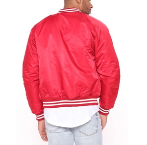 Baseball Satin <b>Varsity</b> <b>Jacket</b> <b>Vintage</b> <b>Varsity</b> Style Fashion Bomber Men Women Plus Size Men's Polyester <b>Jacket</b> with Satin Lining - Product Image 4