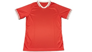 Ensemble de maillots de football unisexe pour adultes, impression par sublimation, nom et numéros d'équipe personnalisés, écologique, 100% polyester respirant, manches courtes - Product Image 4