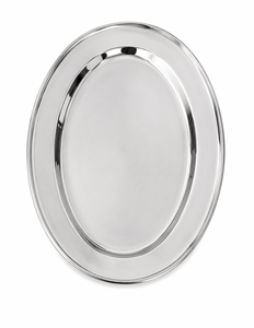 ถาดสเตนเลสเกรดอาหาร รูปวงรี 202 ยี่ห้อ Dheer International ดีไซน์เรียบง่าย ขายส่ง - Product Image 1