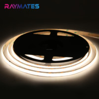 Tira de LED COB de Alta Eficiencia, 336 LED, UL ETL IP20, Tira de LED COB Flexible, 140LM/M, DC24V, 15W, 10mm, 4000K, para Iluminación Interior
