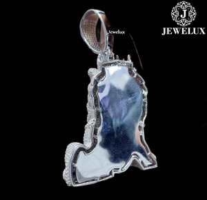 Mejor Precio Jewelux Lujoso Colgante de León Chapado en Oro de Plata 925 con Perla de Agua Dulce Certificada IGI, Amuletos Hip Hop - Product Image 2