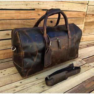 Bolsa de Viaje de Cuero Genuino, Artesanal, Resistente al Agua, Ligera, Hecha a Mano, para Picnic y Viajes - Product Image 5