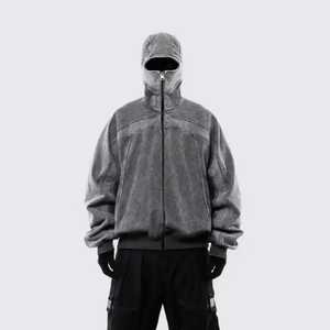 Latest Fashion Custom Logo Digital Printed Winter Solid Polyester/Cotton High Quality Oversized Eco-Friendly <b>Men's</b> Hoodies - Product Image 4