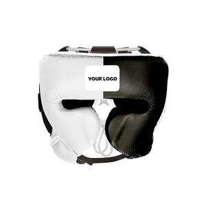 DAWNFROCE FIGHT GEARS Ensemble de boxe MMA/Kickboxing : Casque, Gants, Protection inguinale en Cuir PU et Cuir de Vachette – Durable, Respirant, Confortable - Product Image 4