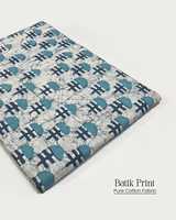 Kain Katun Mentah Dengan Cetakan Unik Harga Murah Langsung Dari Pemasok India Untuk Bahan Setelan Katun Gaun Mini Katun
