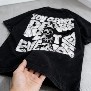 Camiseta de Hombre Personalizada de Alta Calidad, Estilo Urbano, Impresión DTG, Algodón Lavado Vintage, Corte Holgado - Product Image 2