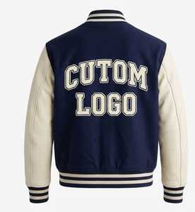 แจ็คเก็ต Letterman Varsity แบบพรีเมียมสั่งทำพิเศษ แจ็คเก็ตบอมเบอร์ปักลายผ้าขนสัตว์และหนัง ขายส่งโดย COSH International - Product Image 6