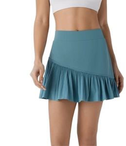 2024 femmes jupe nouveau Style meilleur Design femmes jupe soleil Style imprimer pas cher femmes taille haute jupes en couleurs unies - Product Image 6