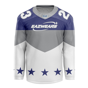 Maillot de hockey sur glace personnalisé sublimé pour homme – T-shirt d'équipe respirant en tissu léger – Tenue de club sur mesure – Uniforme sportif en gros - Product Image 4