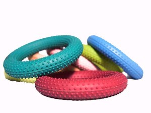 High Quality 6 Colorful Circular Rubber Tennikoit <b>Ring</b> Various Sports & Entertainment Fitness Hoops <b>Plain</b> Pack - Product Image 6