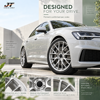 Jantes forgées multi-rayons en maille de 18 à 22 pouces, finition usinée argentée, 5x112 5x114.3 VIW-148 pour BMW Audi Mercedes-Benz