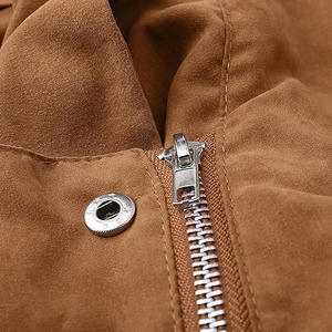 Veste en cuir suédé pour femme, design de mode personnalisé, manches longues, décontractée, hiver, usage régulier, meilleure qualité, vestes en cuir pour femmes - Product Image 4