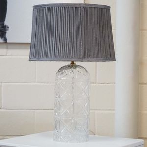 Lámpara de Mesa/Escritorio LED de Alta Calidad Luxora Gold Clear Grey 110V, Estilo Europeo Moderno para Hotel, Lámpara de Noche para Mesita de Noche - Product Image 5