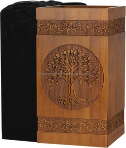 Urnes en bois professionnelles adultes de cendres humaines soutenant des urnes en bois personnalisées - Product Image 3