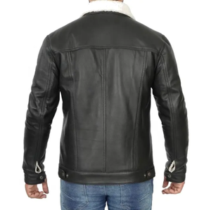 Custom Coated <b>Leather</b> Vintage Hooded Stand Collar <b>Jacket</b> for Men-Direct Factory - Product Image 2