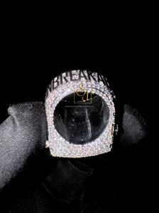 SHRAMAN DIAMOND Men's Luxury Hip Hop Rhodium Plated 925 Silver Pave Setting Moissanite <b>Rings</b> Custom Iced <b>Initial</b> Engagement Gift - Product Image 5