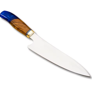 Couteau de chef artisanal en acier à haute teneur en carbone, manche en résine, couteau de cuisine forgé, fabricant OEM - Product Image 1
