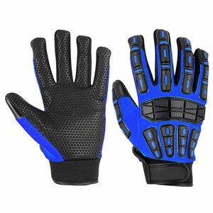Gants de mécanicien en cuir synthétique Amara, doublure en polaire, protection industrielle robuste, protection des mains, gants injectés de TPR - Product Image 2