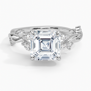 แหวน SOJ รุ่น 021 ทรง Asscher เงินแท้ 925 ประดับเพชรโมอิสซาไนต์ 2 กะรัต สี D ความสะอาด VVS1 ได้รับการรับรองจาก GRA แหวนหมั้นคลาสสิก ราคาพิเศษ - Product Image 1