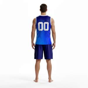 Maillots de sport respirants 100 % polyester pour hommes, ensembles d'uniformes de basketball personnalisables pour jeunes, vêtements de basketball sur mesure - Product Image 2