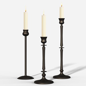 Elegante Portavelas de Metal, Construcción Duradera con Acabado Liso, Ideal para Centro de Mesa y para Mejorar el Ambiente de la Decoración del Hogar - Product Image 2
