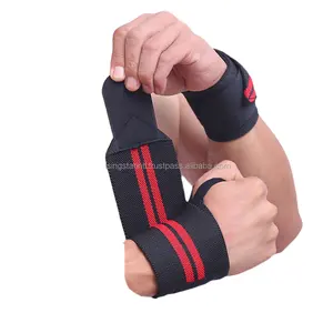 Benutzer definiertes Logo Großhandels preis Gewichtheben Training Handgelenks tütze Wraps Fitness Bandage Straps Adjusta ble Sport