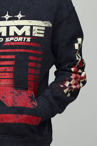 <b>Custom</b> Screen Print Design Cotton Fleece Sun Fade Men's Graphic Hoodies Streetwear Pullover Sweatshirt Manufacturer Supplier OEM - Product Image 4