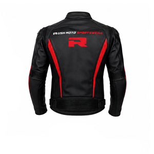 Men's Leather <b>Motorcycle</b> <b>Jacket</b> Full Sleeve Waterproof Breathable Anti-UV Plus Size Racing <b>Summer</b> Adult - Product Image 2