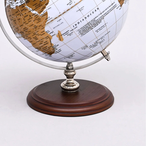 Globe terrestre rotatif en métal de luxe pour la maison, le bureau ou comme cadeau, au meilleur prix - Product Image 6