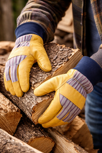 Gants isolés en cuir pour travaux extérieurs, conception antidérapante durable, fabrication OEM pour les acheteurs du secteur de la construction et du travail - Product Image 2