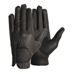 Guantes de Equitación Personalizados de Cuero Transpirable con Cierre de Cordón Completo para Niños y Jóvenes, Deportes de Verano al Aire Libre - Product Image 1