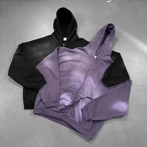 Latest Arrival Wholesale Price <b>Men</b> Acid Wash Hoodies for Adults New Street Wear Casual Style <b>Men</b> Acid Wash hoodies - Product Image 3