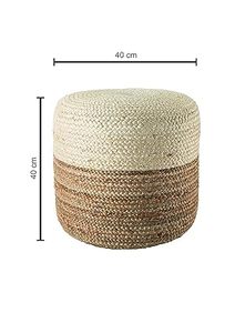 Customised Eco-friendly <b>Adjustable</b> Woven Water Hyacinth Ottoman <b>Stools</b> Handmade Customizable Side Tables for Rustic Home Interio - Product Image 6