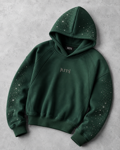 Ensemble de sweat-shirts à capuche blancs pour hommes RITS, coupe classique, en molleton, vêtements décontractés, imprimé logo noir, style hiver, 100% coton respirant - Product Image 6