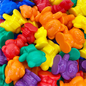 96 Pcs Rainbow 4g/8g/12g Plastic Counting Bears with Storage <b>Box</b> PLOMA Toddler Math <b>Toys</b> for Learning Manipulatives - Product Image 1