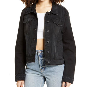Giacca di <span class=keywords><strong>Jeans</strong></span> da Donna OEM, Giacca in Denim Casual Vintage Personalizzata, Abbigliamento Streetwear alla Moda, Fornitore all'Ingrosso di Abbigliamento Femminile - Product Image 6