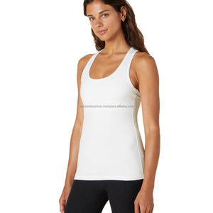 Meilleure qualité femmes débardeurs respirant Jersey tissu personnalisé brodé Logo col à volants courte longueur Style vierge - Product Image 6