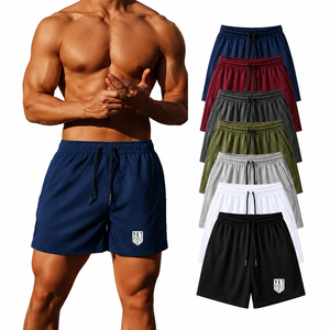 Shorts de course athlétiques à séchage rapide pour hommes, logo personnalisé, shorts de sport en mesh pour la salle de sport et l'entraînement - Product Image 2