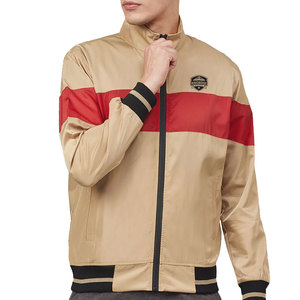 Vestes coupe-vent pour hommes grandes tailles, respirantes, écologiques, col montant, logo sur le devant, vestes d'hiver de haute qualité - Product Image 1