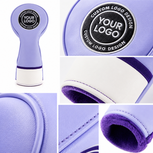 Fundas para Palos de Golf de Cuero Genuino con Logotipo Personalizado, Duraderas y de Alta Calidad, Impresión Digital, Cierre con Banda Elástica - Product Image 3