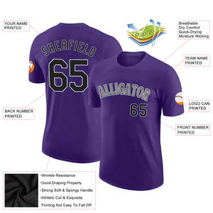 Men's Purple Baseball Jersey Lightweight Athletic Sports Jerseys OEM Private Label Customized Logo Sportswear Manufacturer USA - Product Image 2