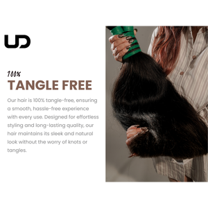 ผมมนุษย์อินเดียเกรดพรีเมี่ยมคุณภาพสูงสีดำตรงผมบริสุทธิ์จากวิหารธรรมชาติ - Product Image 3