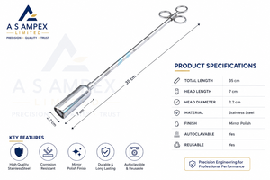 Seringue d'alimentation automatique vétérinaire en acier inoxydable 10/20/30/50/100 ml pour le diagnostic et l'injection des animaux de grande taille (porcs, moutons, oiseaux) - Product Image 1
