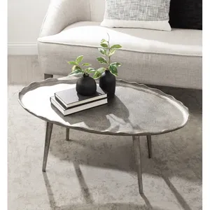 Mesa de Centro de Metal de Diseño para Patio, para Espacios Exteriores de Resorts y Villas, Mesa de Centro de Metal para Exteriores Hecha a Mano con Calidad de Exportación - Product Image 4