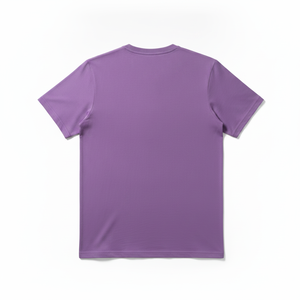 เสื้อยืดคอกลมแขนสั้นทรงหลวมสำหรับผู้ชาย ผ้าถักเนื้อนุ่ม 100% ผ้าฝ้าย ป้องกันการเป็นขุย สีพื้น สไตล์ลำลอง ผ้าเนื้อละเอียด - Product Image 4