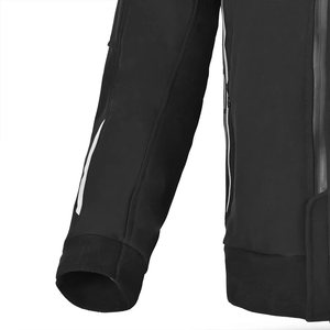 Sudadera con capucha para motocicleta personalizada para hombre, en softshell con forro de Kevlar, armadura CE acolchada, sudadera de seguridad para carreras con armaduras extraíbles en los codos. - Product Image 3