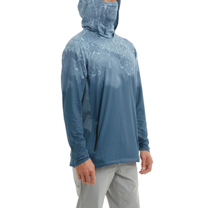 Camisas de pesca con capucha y manga larga, ropa de camuflaje para pesca, camisa anti-UV UPF 50+, de secado rápido, para hombre, sudadera verde para pesca - Product Image 2